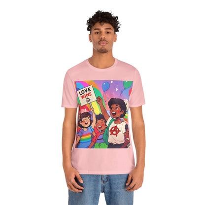 Love Wins | Inspirational | Anarchy | Alternative Living | Unisex | Men's | Women's | Tee | T-Shirt