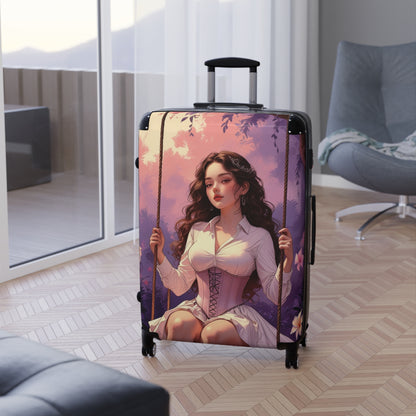 Garden Muse Suitcase with Elegant Design for Fashionable Adventurers