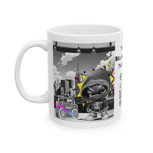 Don't Stop The Music | HD Graphic | Comic Style | Coffee | Tea | Hot Chocolate | 11oz | White Mug