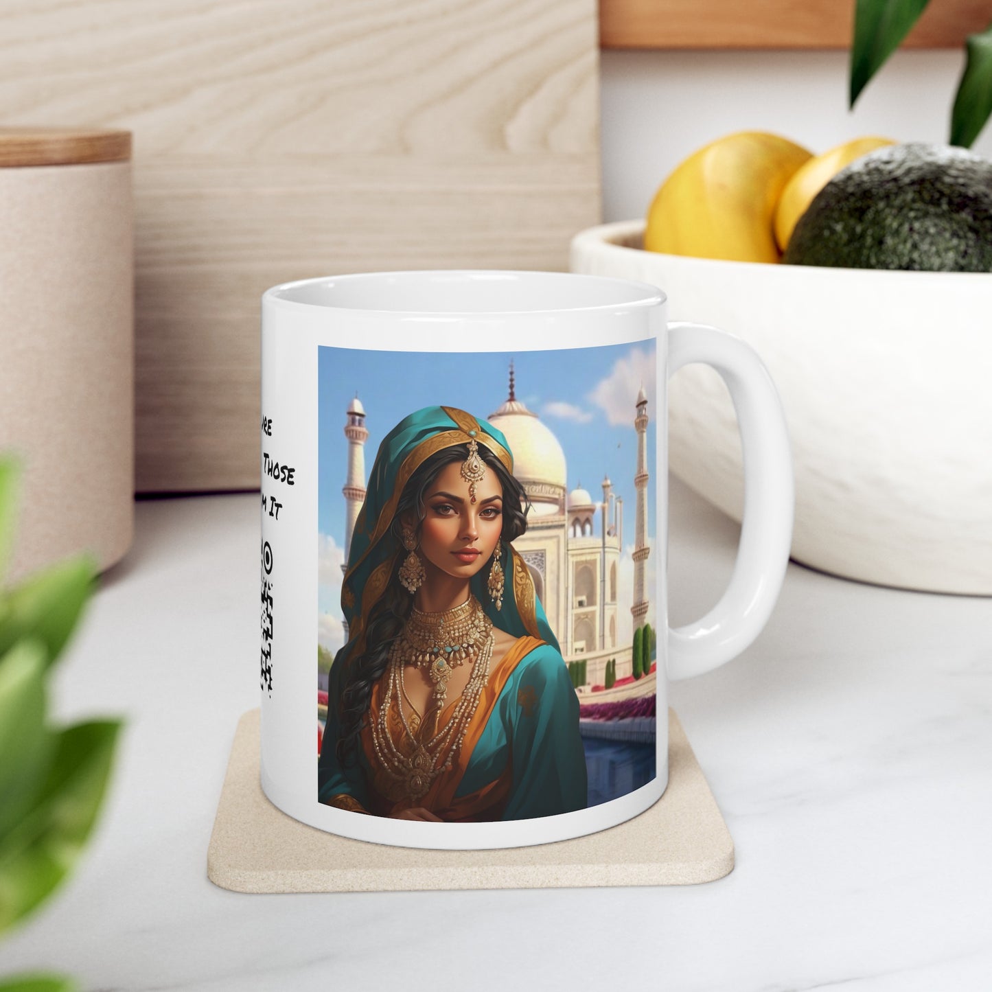 Shuddh Saundary | Taj Mahal | Pure Beauty | HD Graphic | Coffee | Tea | Hot Chocolate | 11oz | White Mug