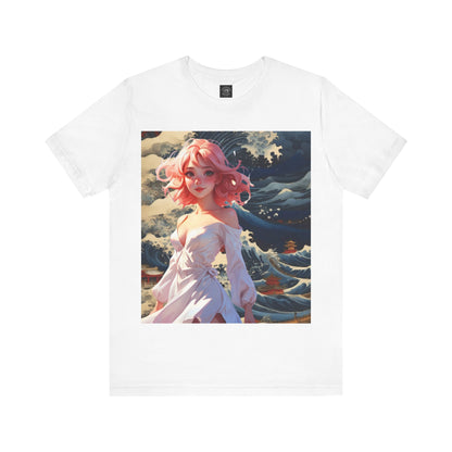 Waves of Beauty | HD Graphic | Pretty Girl | Japanese Art | Men's | Women's | Tee | T-Shirt