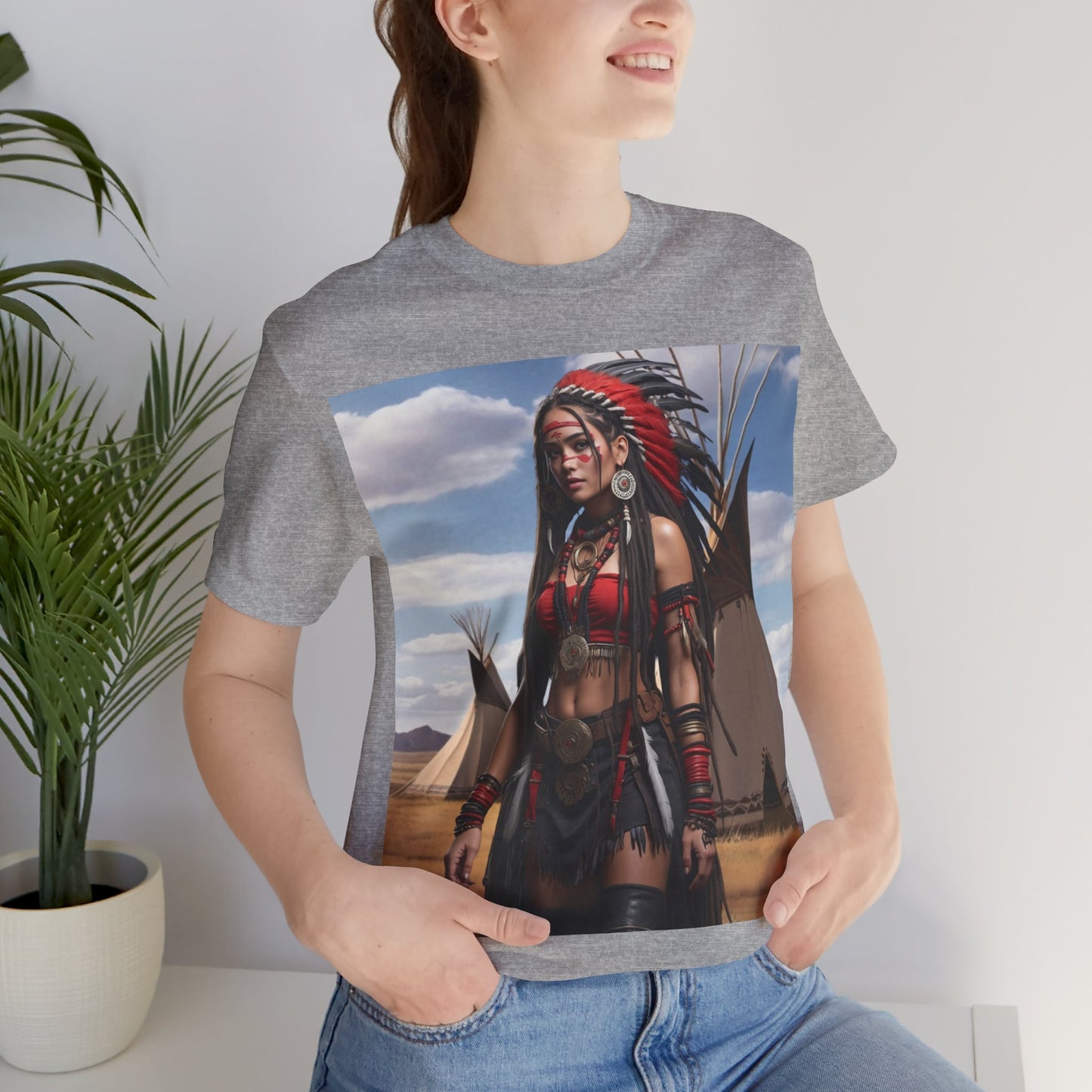 Native Love | HD Graphic | Indigenous American | Beautiful Woman | Unisex | Men's | Women's | Tee | T-Shirt