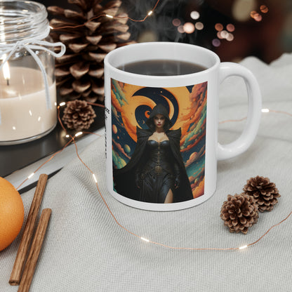 The Dark Mistress | HD Graphic | Fantasy | Anime | Gamer | Coffee | Tea | Hot Chocolate | 11oz | White Mug