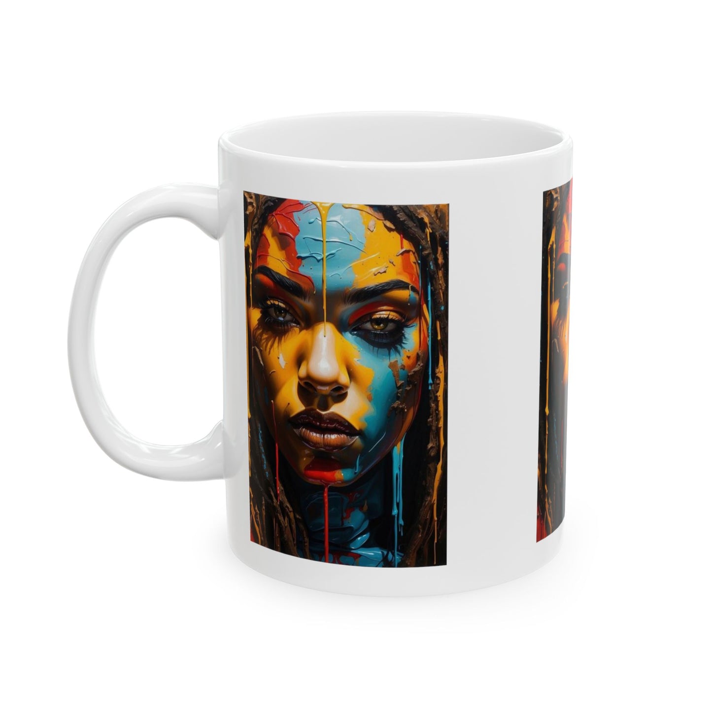 Filthy Beauty | Black Hippie | Abstract | Colorful | Trendy | Artwork | Coffee | Tea | Hot Chocolate | 11oz | White Mug