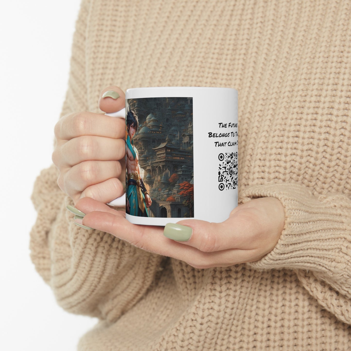 The Warrior's Way | HD Graphic | Fantasy | Anime | Manga | Video Game | Hero | Coffee | Tea | Hot Chocolate | 11oz | White Mug