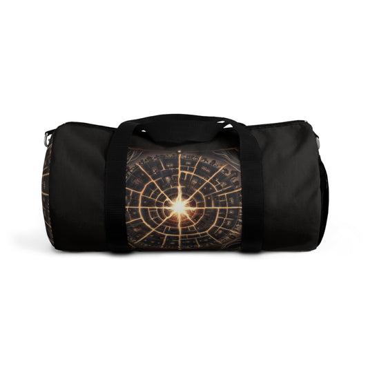Stunning Cosmic Design Duffel Bag - Stylish Gym & Travel Tote with Starburst Design