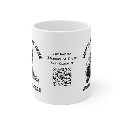 Solidari-Tee | Liberation | Statement Tee | Slingshot | Until All Are Free None Are Free | Freedom | Unity | Coffee | Tea | Hot Chocolate | Ceramic Mug | 11oz