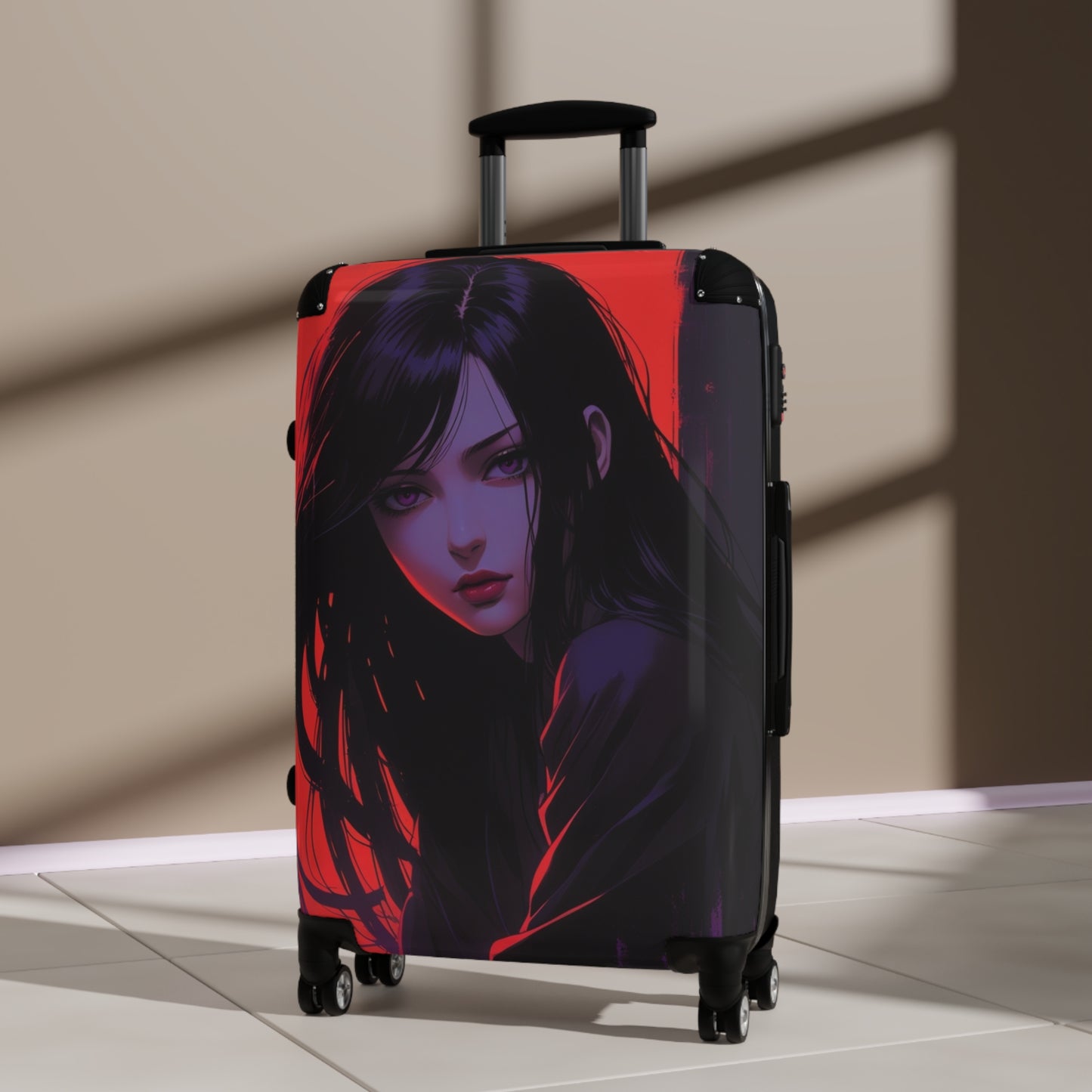 Stylish Anime Suitcase with Bold Artwork