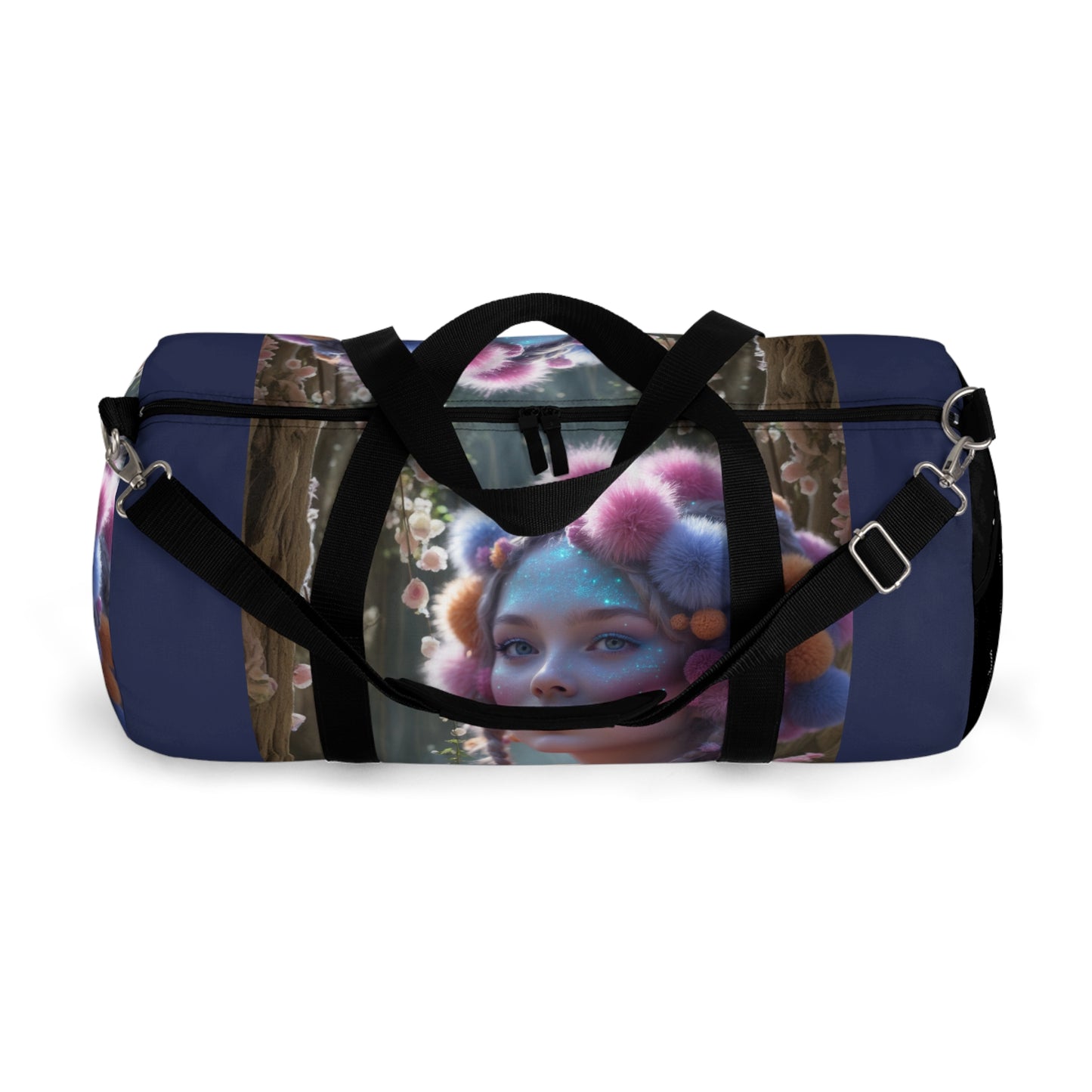 Whimsical Floral Duffel Bag - Stylish Gym & Travel Tote for Women