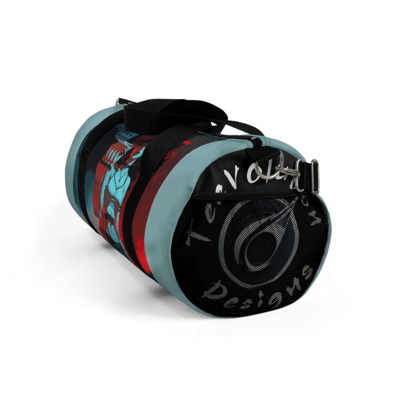 Transcend Fear Duffel Bag - Bold Graphic Design for Travel and Gym