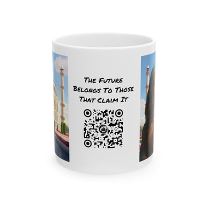 Shuddh Saundary | Taj Mahal | Pure Beauty | HD Graphic | Coffee | Tea | Hot Chocolate | 11oz | White Mug