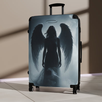 Angel Wings Design Carry-On Suitcase | Stylish Travel Luggage for Adventurers