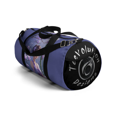 Serene Floral Duffel Bag - Elegant Travel Companion