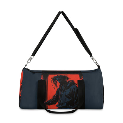 Urban Style Duffel Bag with Bold Graphic Design