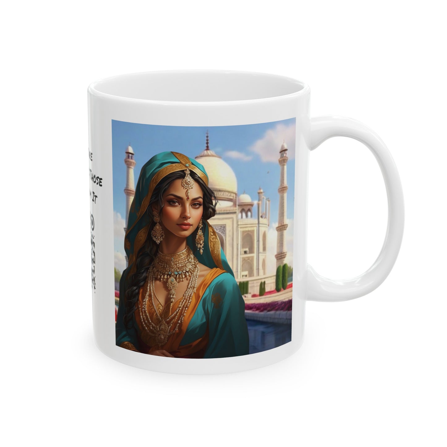 Shuddh Saundary | Taj Mahal | Pure Beauty | HD Graphic | Coffee | Tea | Hot Chocolate | 11oz | White Mug
