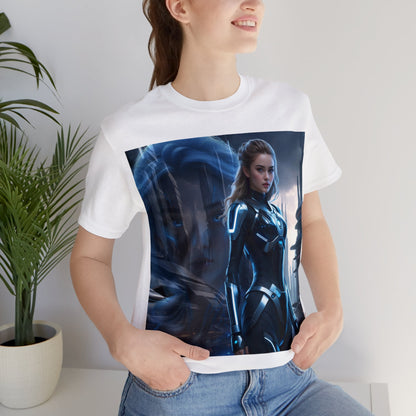 The Allure of Tomorrow | HD Graphic | Sci-Fi | Fantasy Girl | Tech Glam | Digital Beauty | Unisex | Men's | Women's | Tee | T-Shirt