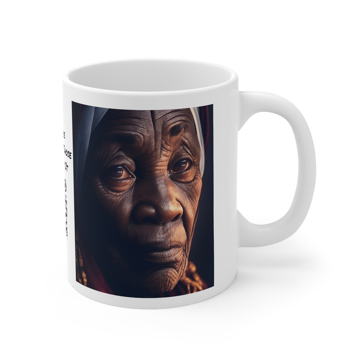 Wisdom's Face | African Woman | HD | Photorealistic | Teevolution | Coffee | Tea | Hot Chocolate | Ceramic Mug | 11oz