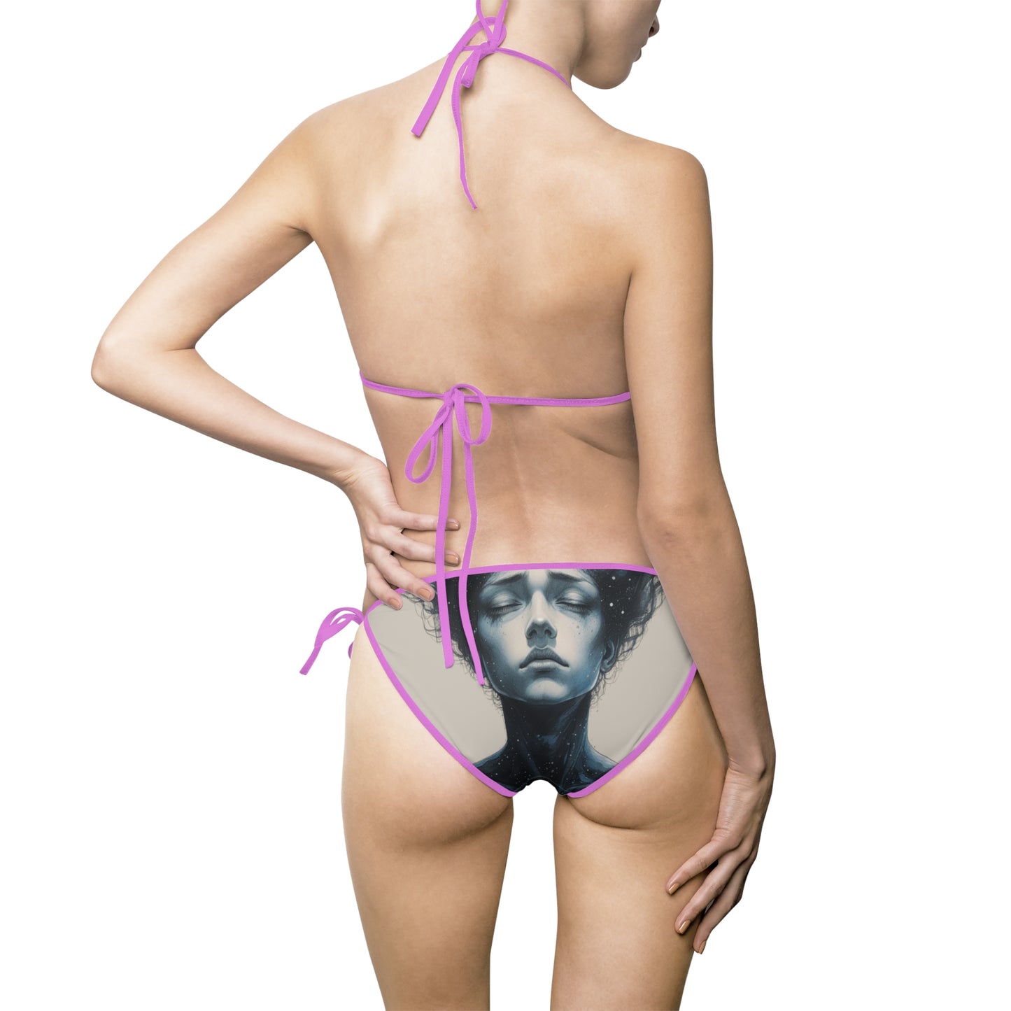 Ethereal Cosmic Women’s Bikini Swimsuit with Unique Design