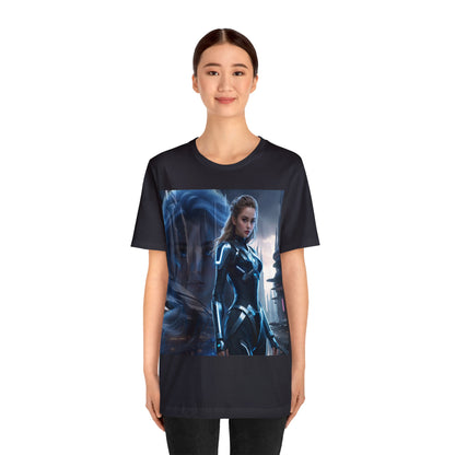 The Allure of Tomorrow | HD Graphic | Sci-Fi | Fantasy Girl | Tech Glam | Digital Beauty | Unisex | Men's | Women's | Tee | T-Shirt
