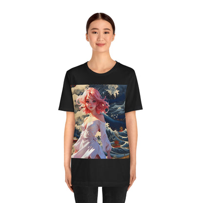 Waves of Beauty | HD Graphic | Pretty Girl | Japanese Art | Men's | Women's | Tee | T-Shirt