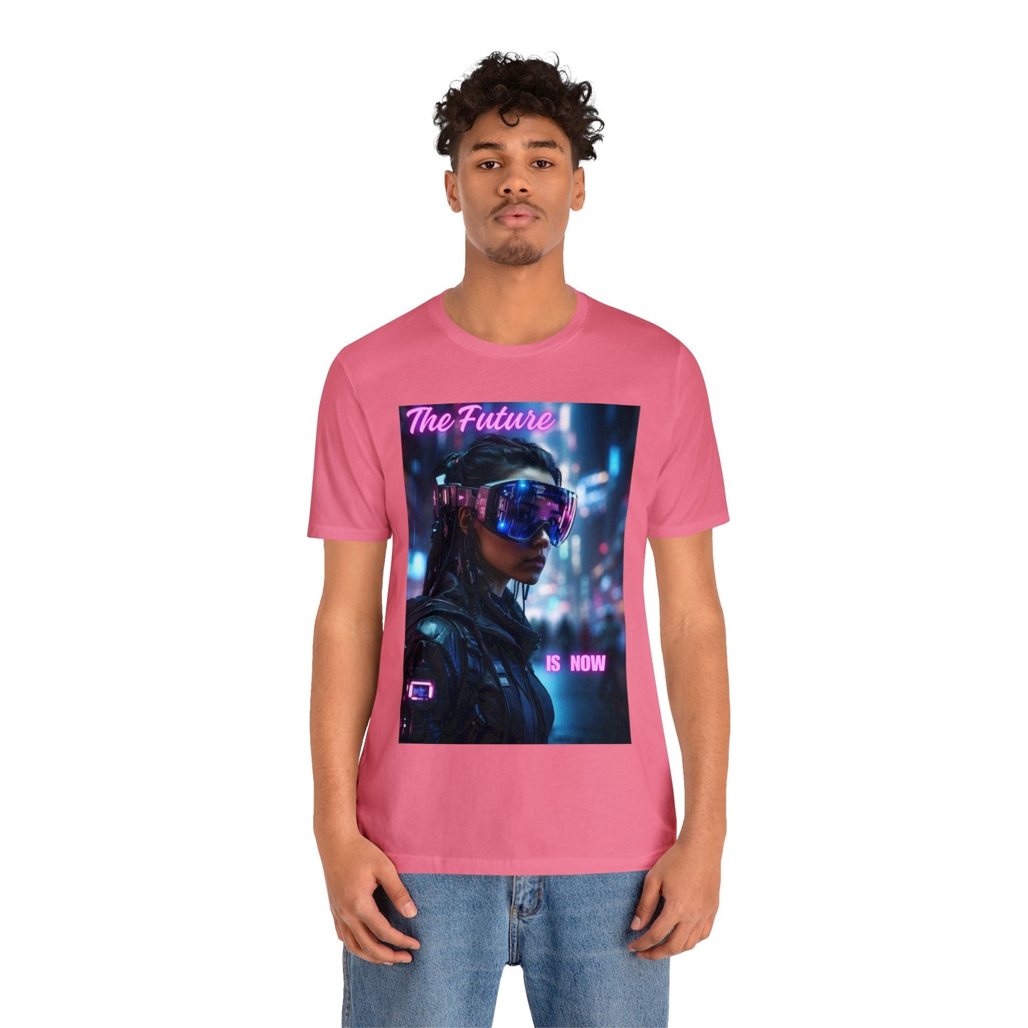 The Future Is Now | Anime Gift | Fantasy Girl |Cyberpunk | Sci Fi | Futuristic | HD Graphics | Unisex | Men's | Women's | Tee | T-Shirt