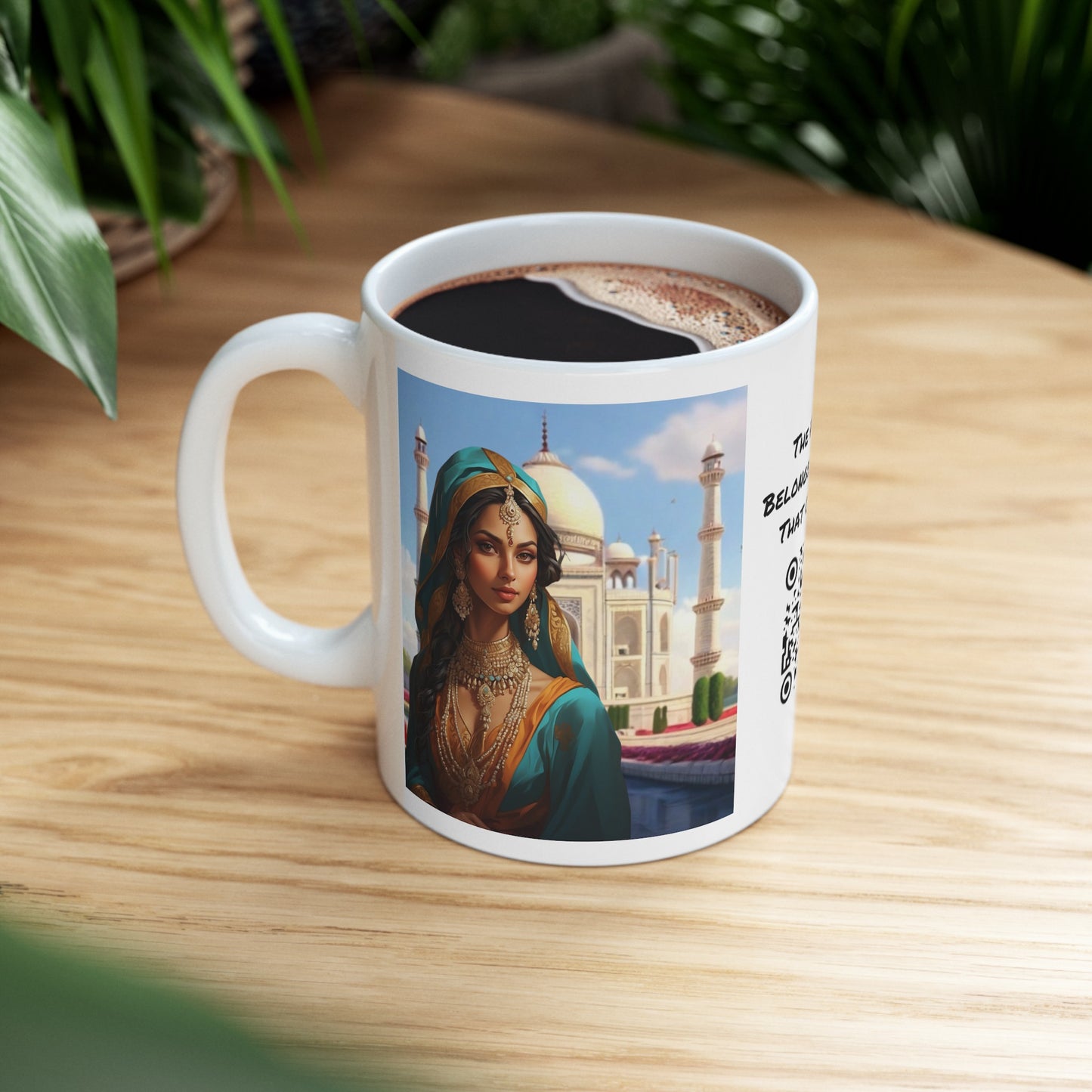 Shuddh Saundary | Taj Mahal | Pure Beauty | HD Graphic | Coffee | Tea | Hot Chocolate | 11oz | White Mug