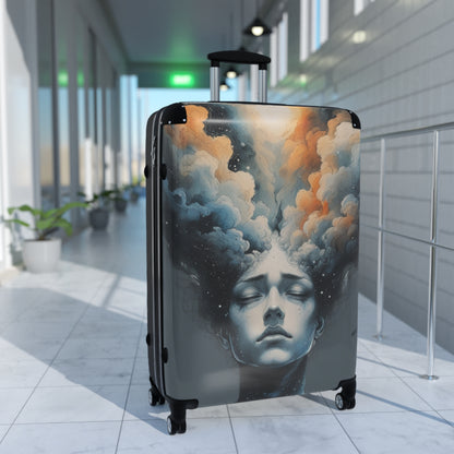 Artistic Cloud Dreamer Suitcase - Dreamy Cloud Design for Travelers