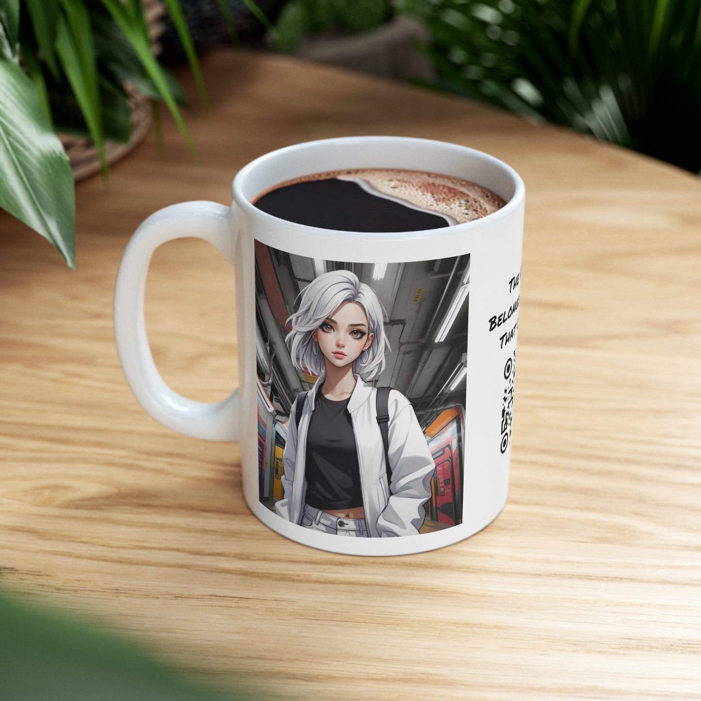 Subway Service | HD Graphic | Anime | Pretty Girl | Coffee | Tea | Hot Chocolate | 11oz | White Mug