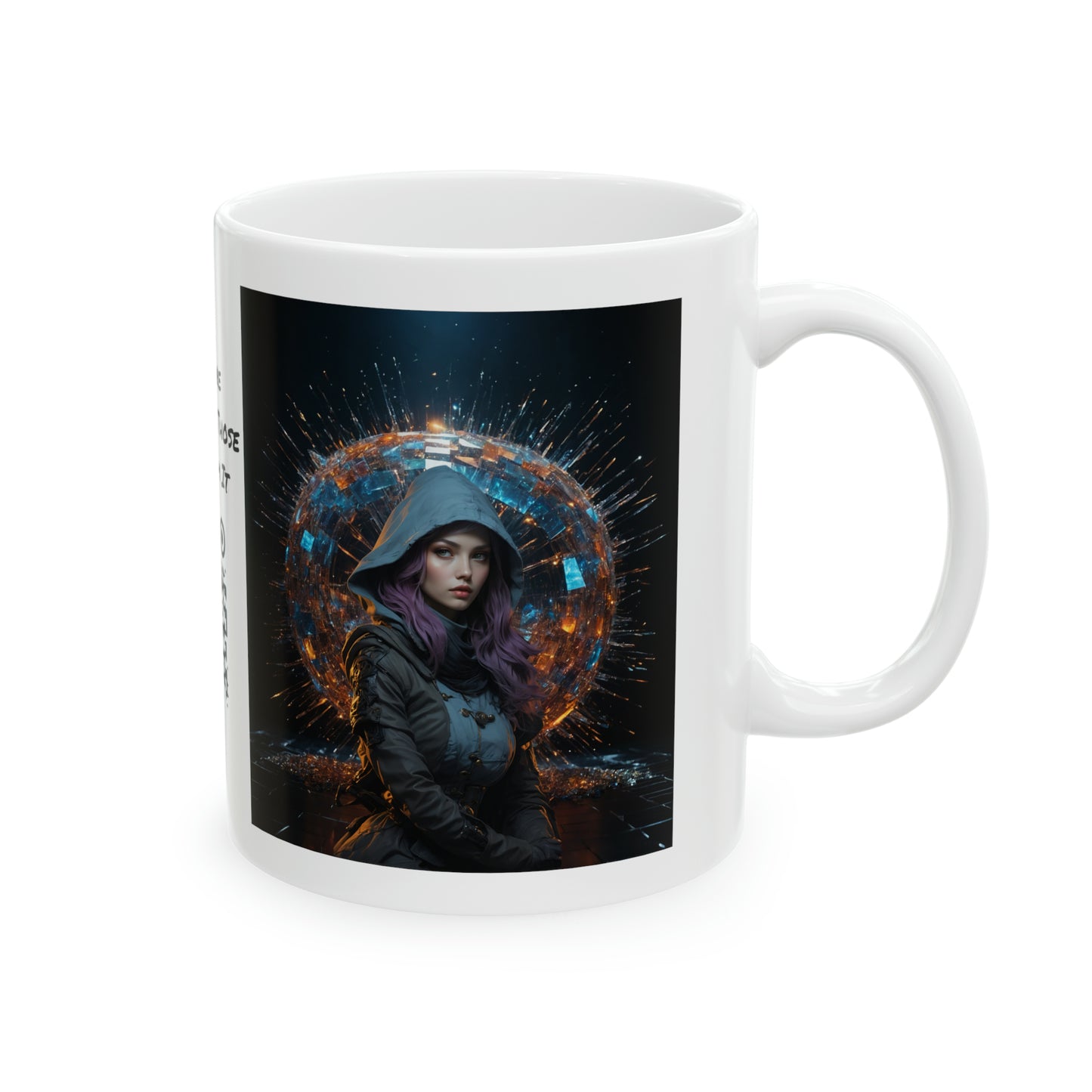 Shattered Reflections | HD Graphic | Sci-Fi | Unisex | Coffee | Tea | Hot Chocolate | 11oz | White Mug