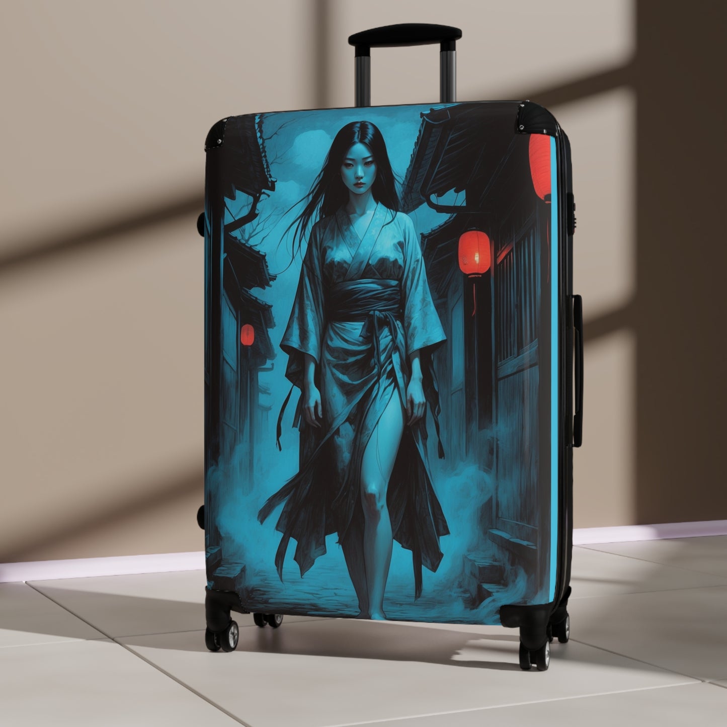 Asian-Inspired Design Suitcase - Perfect for Adventurers, Stylish Travel