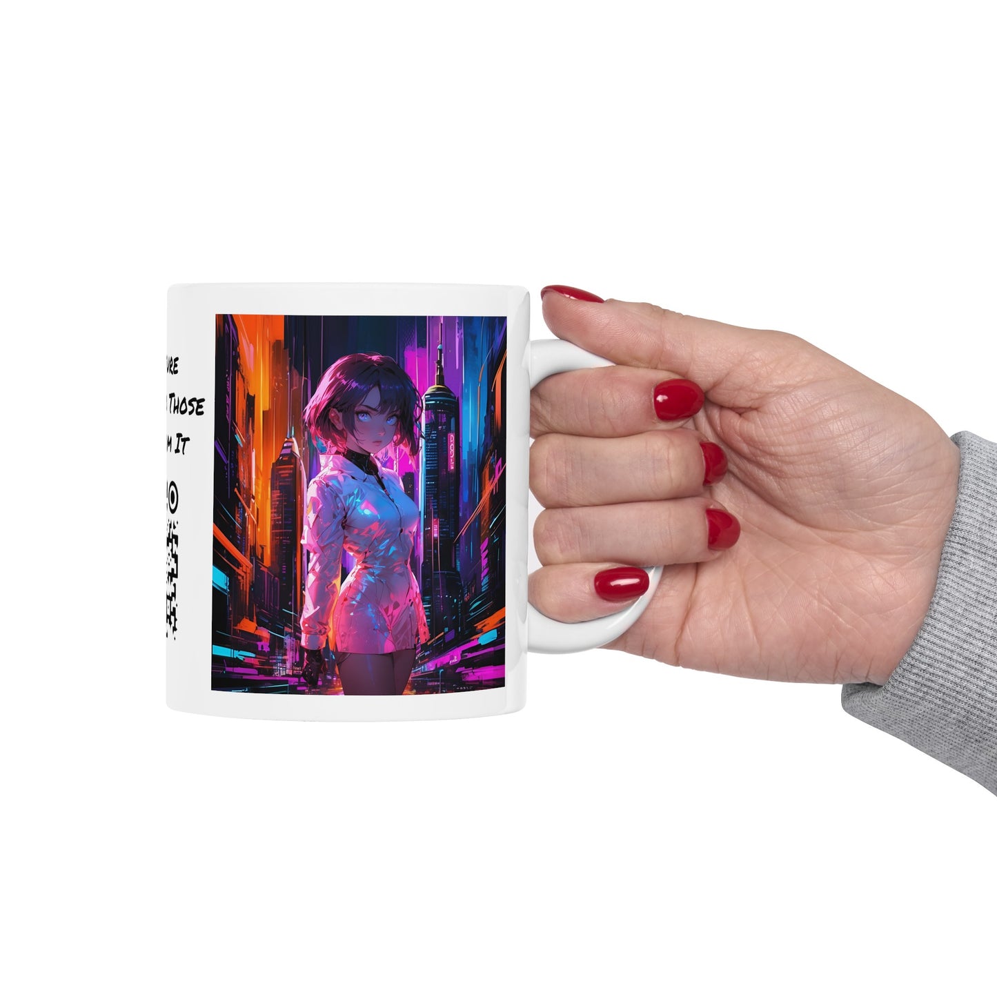 Crossroads Of Color | HD Graphic | Abstract | Neon Color | Anime | Coffee |  Tea |  Hot Chocolate | 11oz