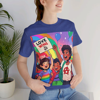 Love Wins | Inspirational | Anarchy | Alternative Living | Unisex | Men's | Women's | Tee | T-Shirt