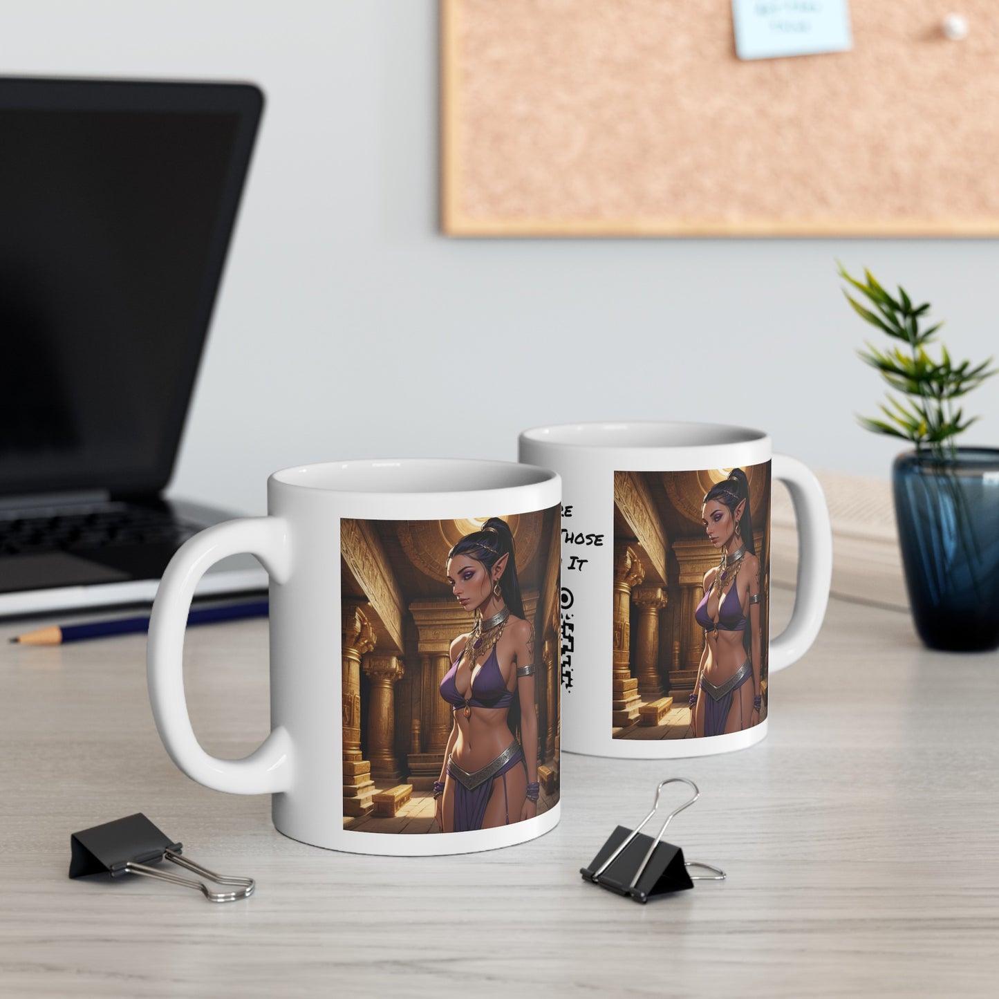 Keeper Of The Temple's Secrets | HD Graphic | Fantasy | Anime | Coffee | Tea | Hot Chocolate | 11oz | White Mug