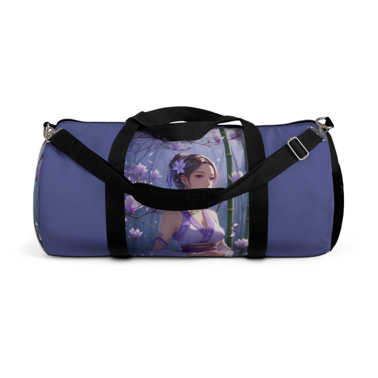 Serene Floral Duffel Bag - Elegant Travel Companion