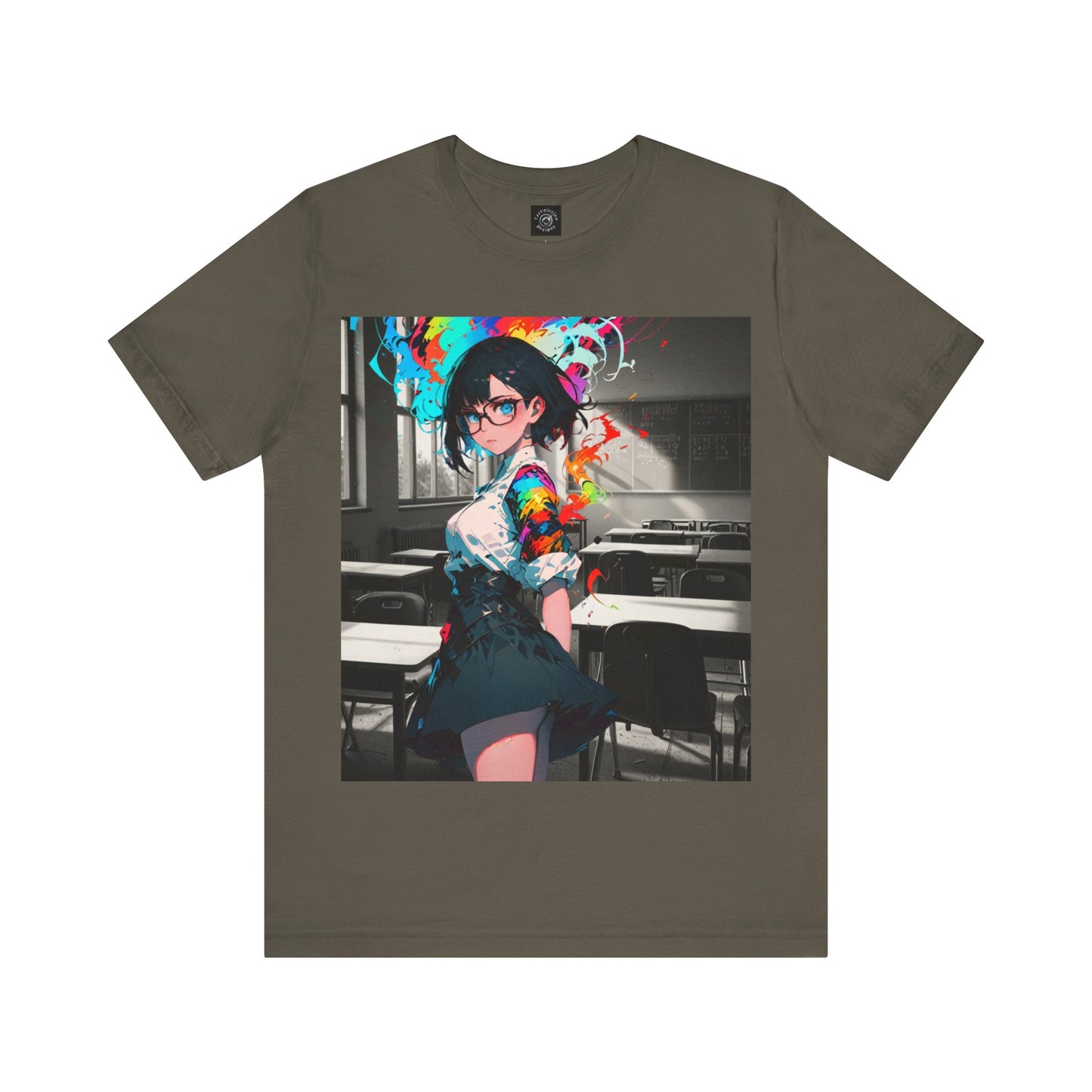 Back 2 Schoolgirl  | Anime | Mixed Medium | Unisex | Men's | Women's | Tee | T-Shirt