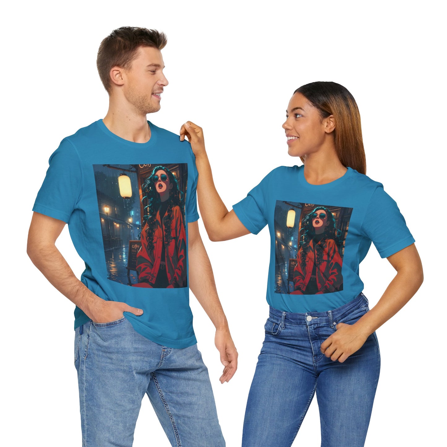 Coffee Date Graphic Tee - Unisex Jersey Short Sleeve Shirt