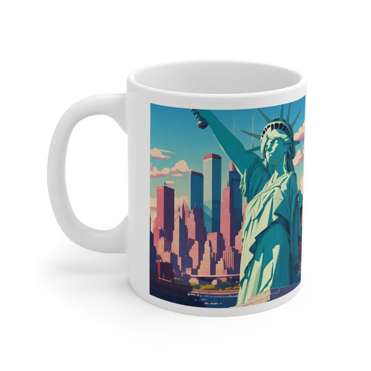 Statue of Liberty | Lady Liberty | Patriotic Gift | NYC | New York City | Independence Day | July 4th | America | Freedom | Mug 11oz