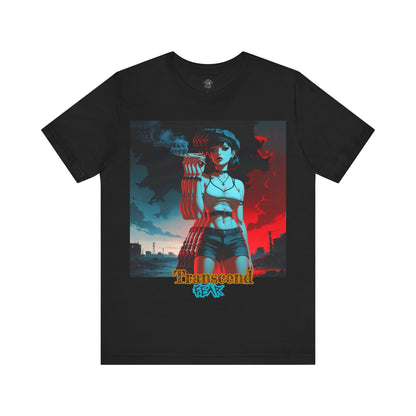 Transcend Fear Graphic Tee - Unisex Jersey Short Sleeve T-Shirt