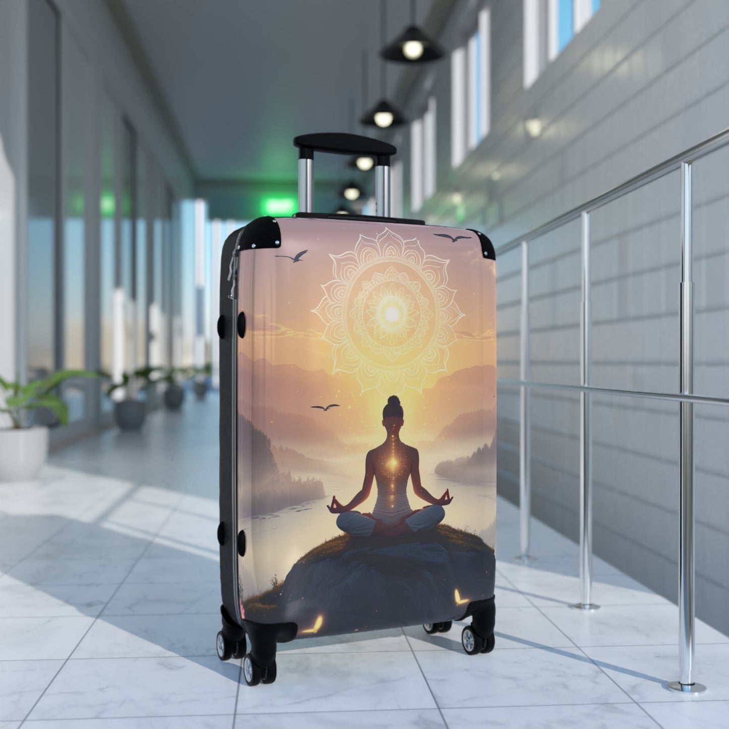 Mindfulness Yoga & Meditation Suitcase - Stylish Luggage with Serenity Design