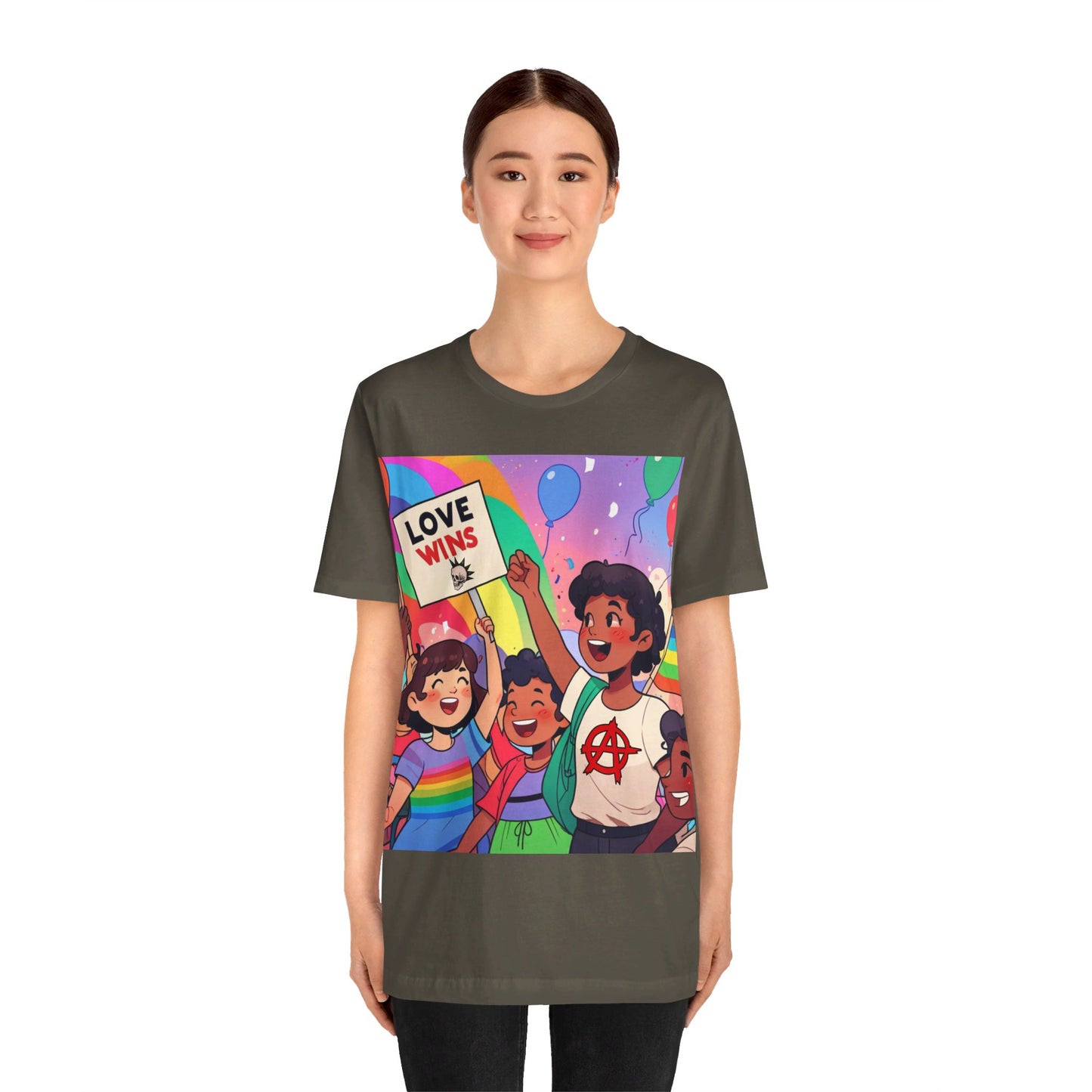 Love Wins | Inspirational | Anarchy | Alternative Living | Unisex | Men's | Women's | Tee | T-Shirt