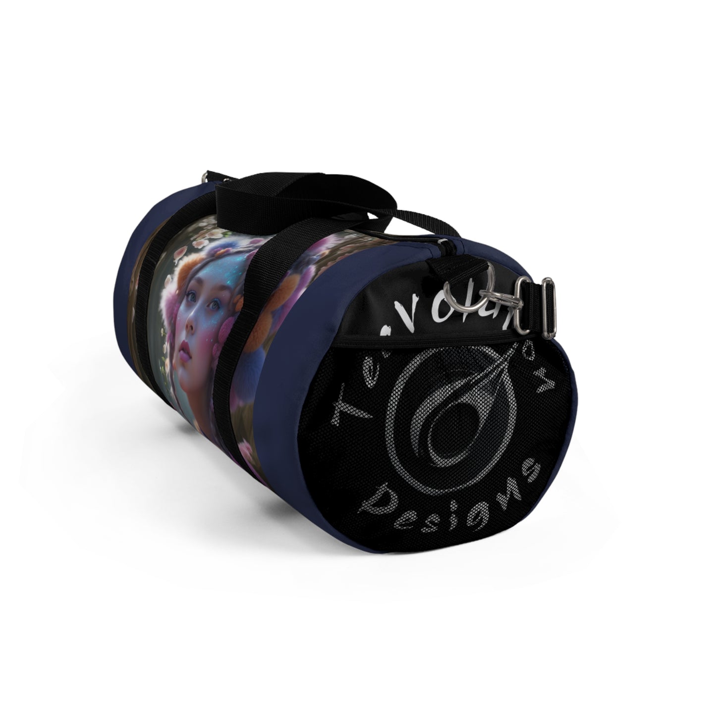 Whimsical Floral Duffel Bag - Stylish Gym & Travel Tote for Women
