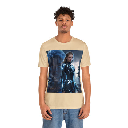 The Allure of Tomorrow | HD Graphic | Sci-Fi | Fantasy Girl | Tech Glam | Digital Beauty | Unisex | Men's | Women's | Tee | T-Shirt
