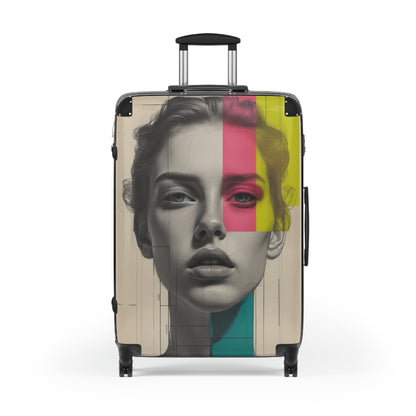 Chic Graphic Suitcase – Stylish Travel Luggage for Trendsetters
