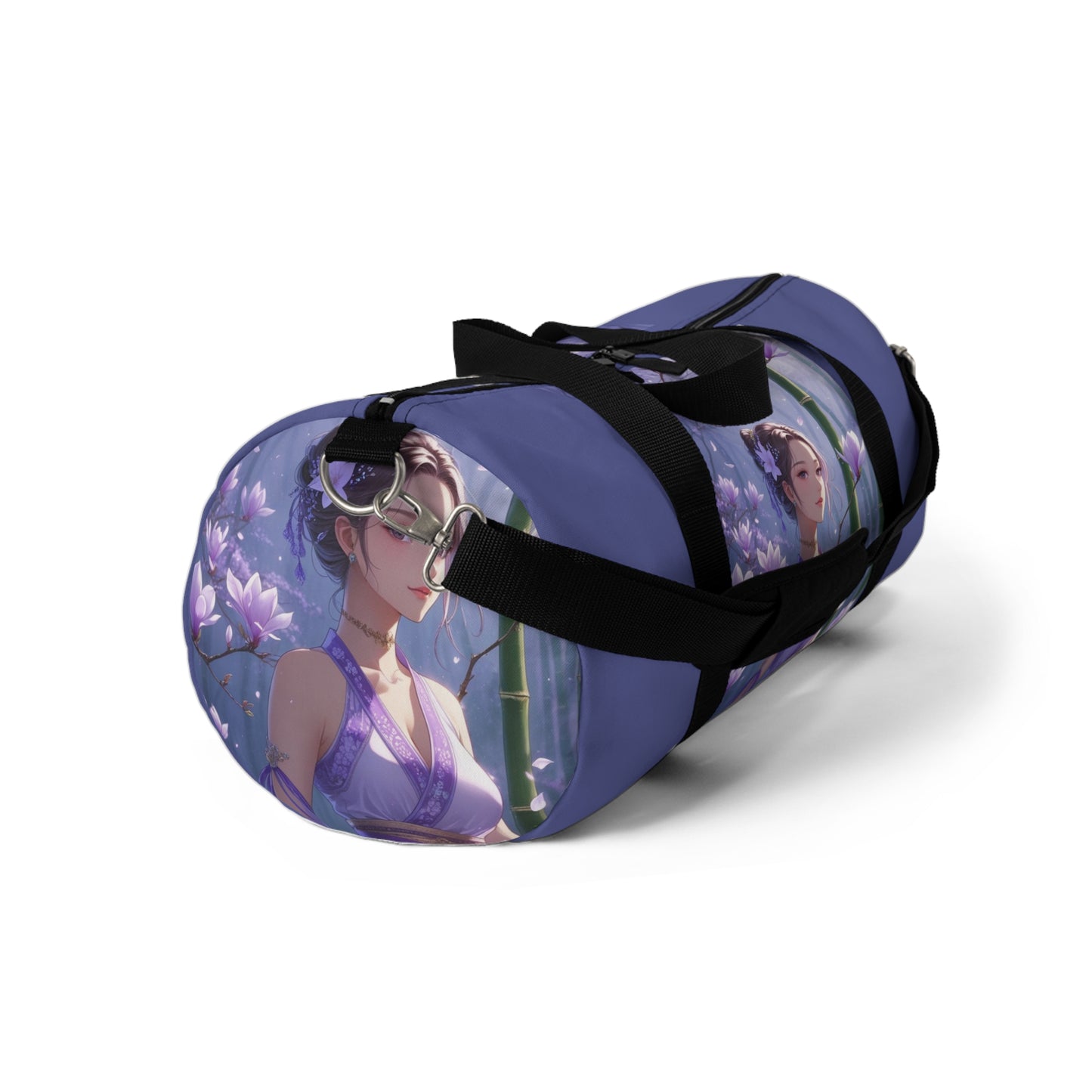 Serene Floral Duffel Bag - Elegant Travel Companion
