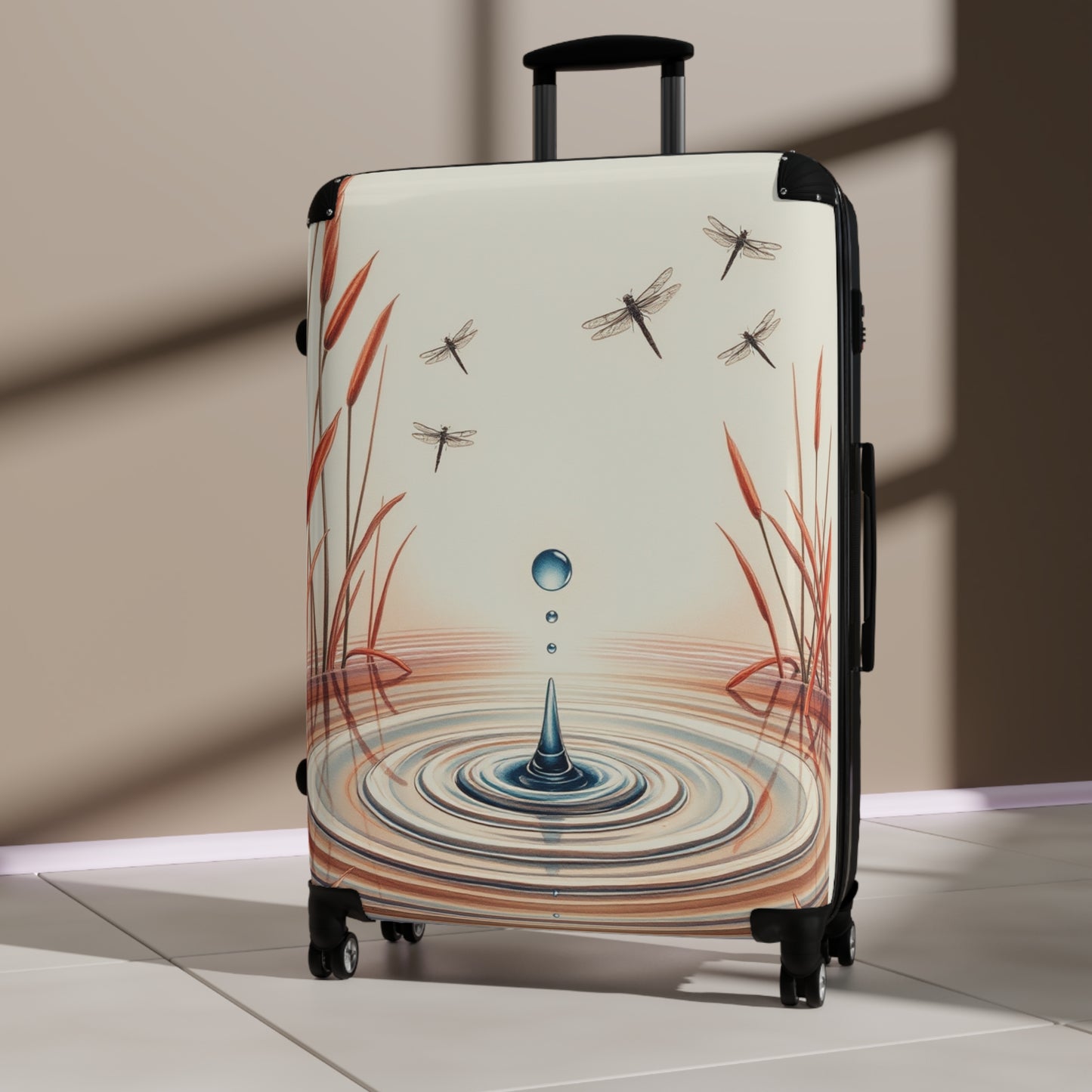 Tranquil Waters Suitcase for Travel Enthusiasts