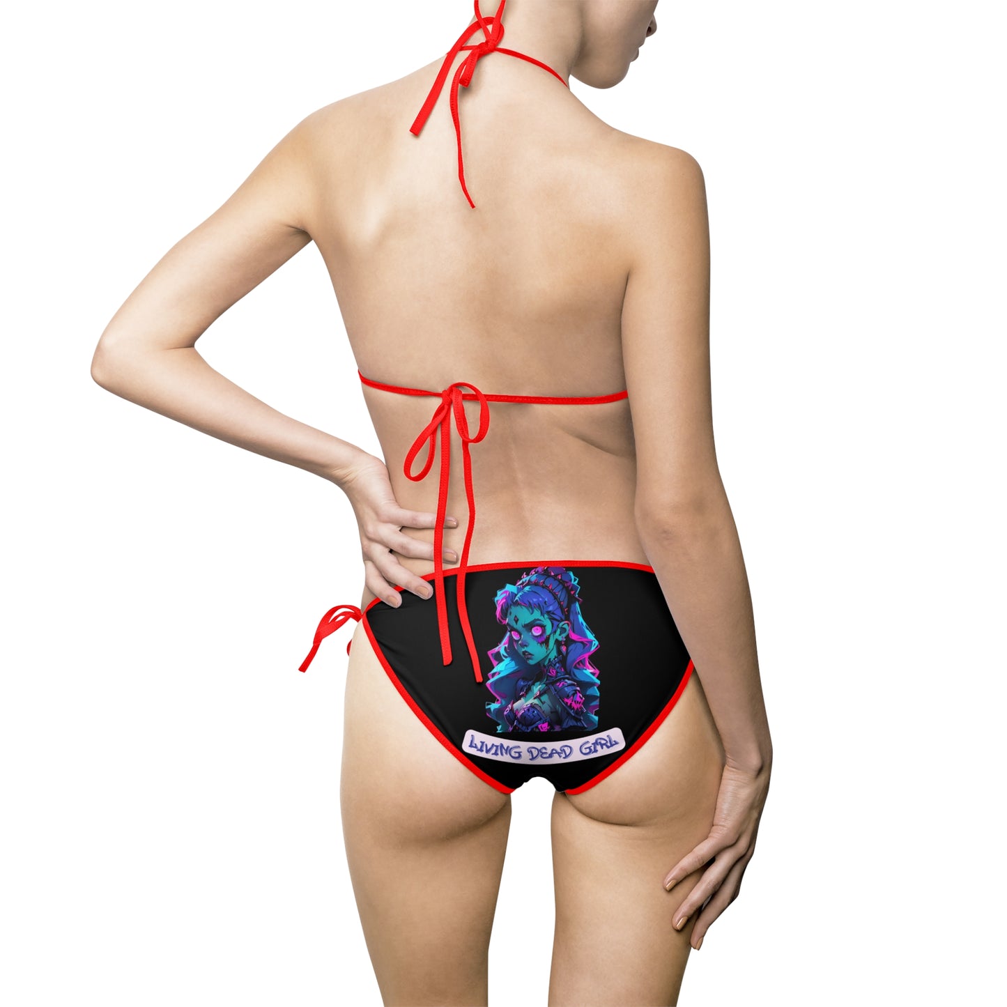 Vibrant Graphic Women's Bikini Swimsuit - Perfect for Beach Days and Summer Fun