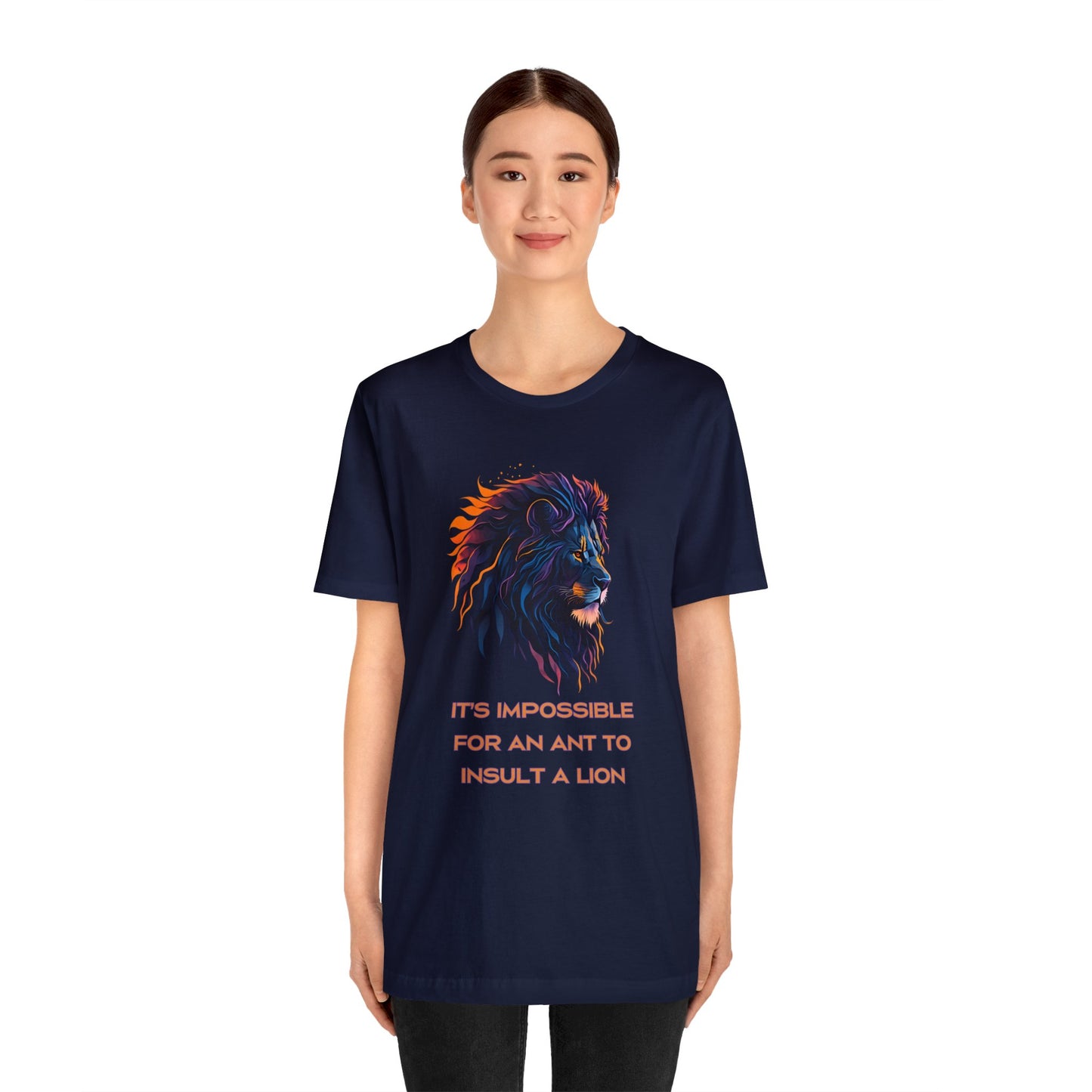 Neon Lion | Inspirational Quote | Cool Graphic Tee | Unisex | Men's | Women's | Tee | T-Shirt