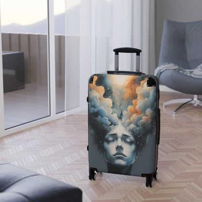 Artistic Cloud Dreamer Suitcase - Dreamy Cloud Design for Travelers