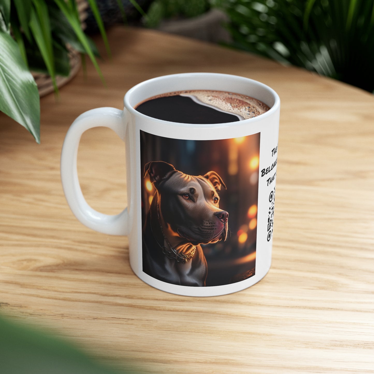 Man's Best Friend | Pitbull | HD | Dog Lover Gift | Pittie | Coffee | Tea | Hot Chocolate | Ceramic Mug | 11oz