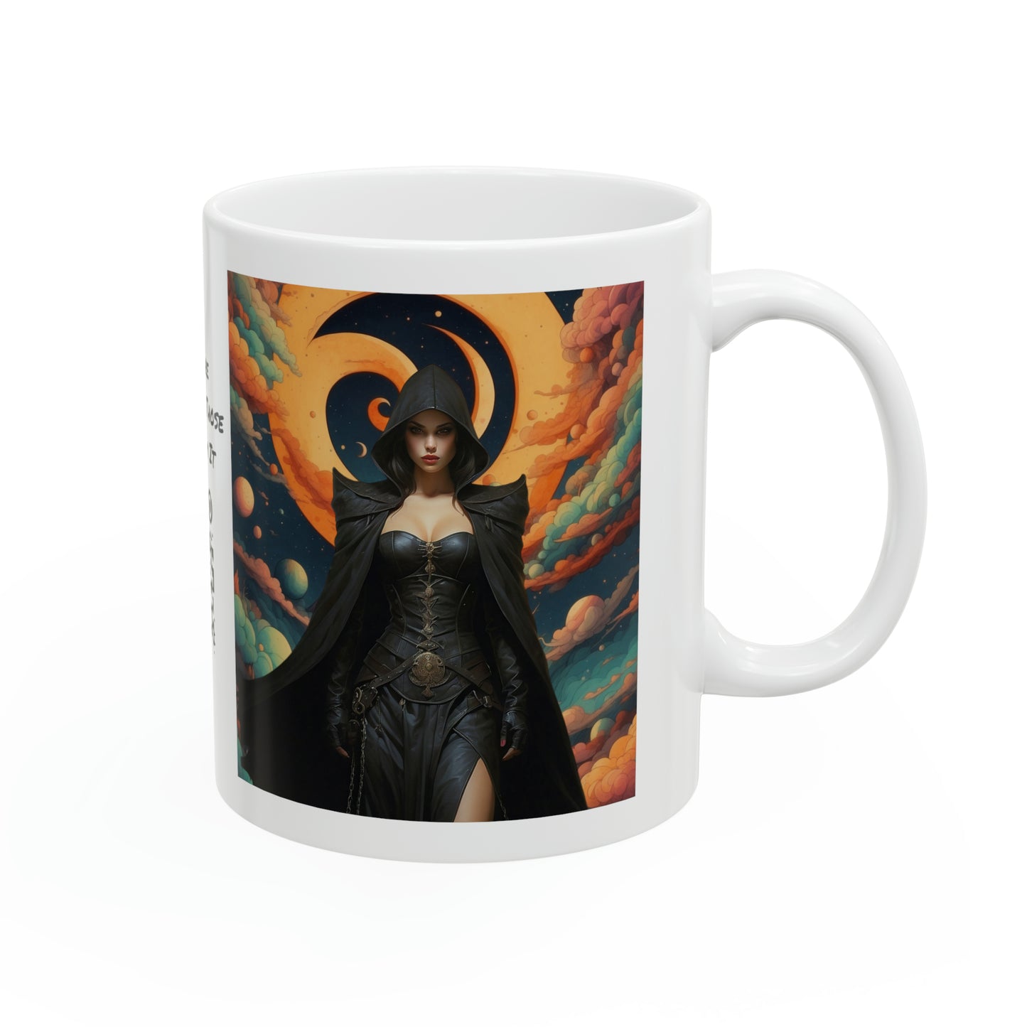 The Dark Mistress | HD Graphic | Fantasy | Anime | Gamer | Coffee | Tea | Hot Chocolate | 11oz | White Mug